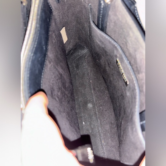 Michael Kors Collection shoulder bag satchel suede/leather black/tan - Picture 14 of 14